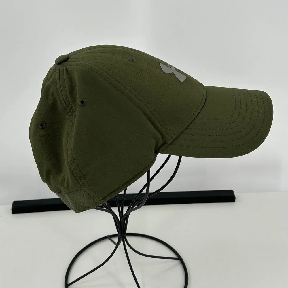Under‎ Armour Mens Olive Green HeatGear Athletic Baseball Cap Hat LG/XL